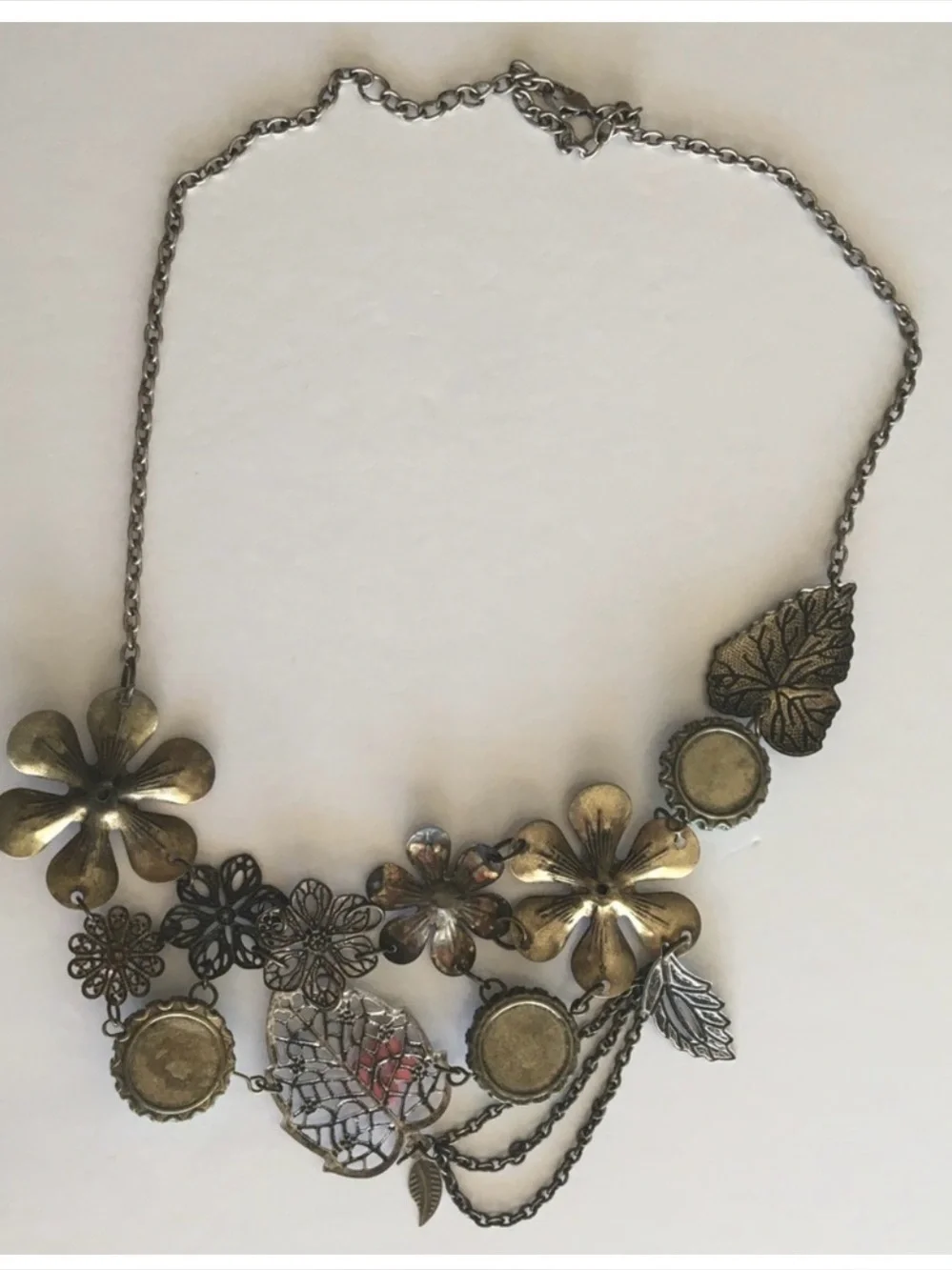 Floral statement necklace